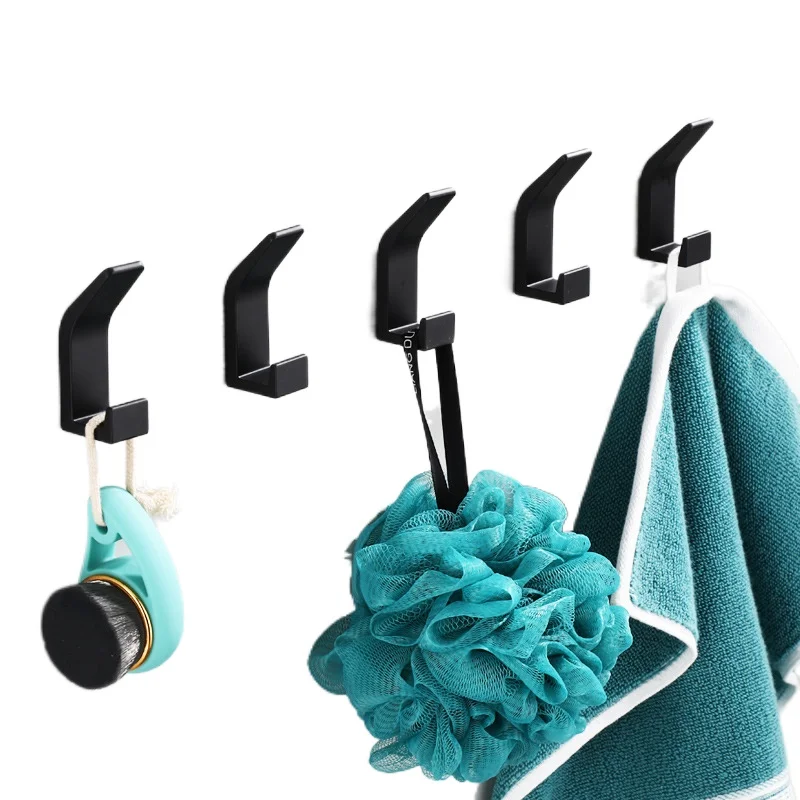 

Монтажный черный, белый цвет крючок для одежды для ванной комнаты спальный халат крючок, крючки для пальто для ванной комнаты Настенные Крю...