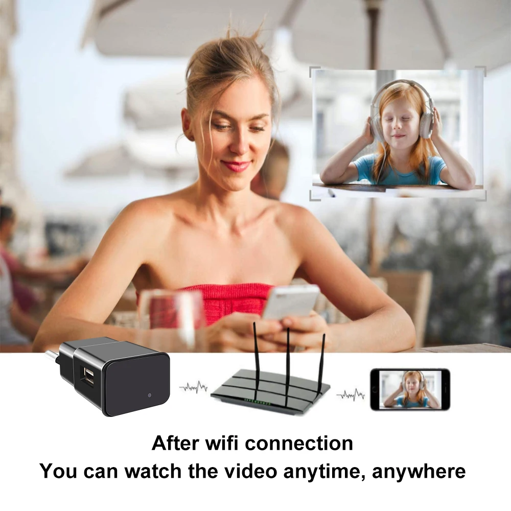 Мини-камера видеонаблюдения 1080P Wi-Fi Full HD USB | Безопасность и защита