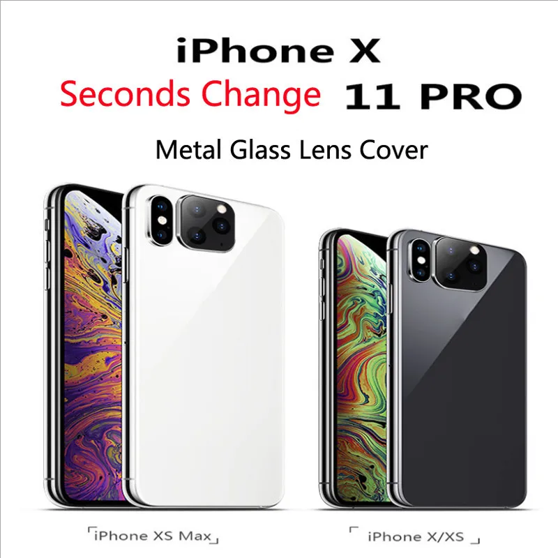 Чехол для iPhone X XS MAX чехол для iPhone 11 Pro Max 11Pro Защита объектива Роскошный металлический чехол для камеры xmax x s