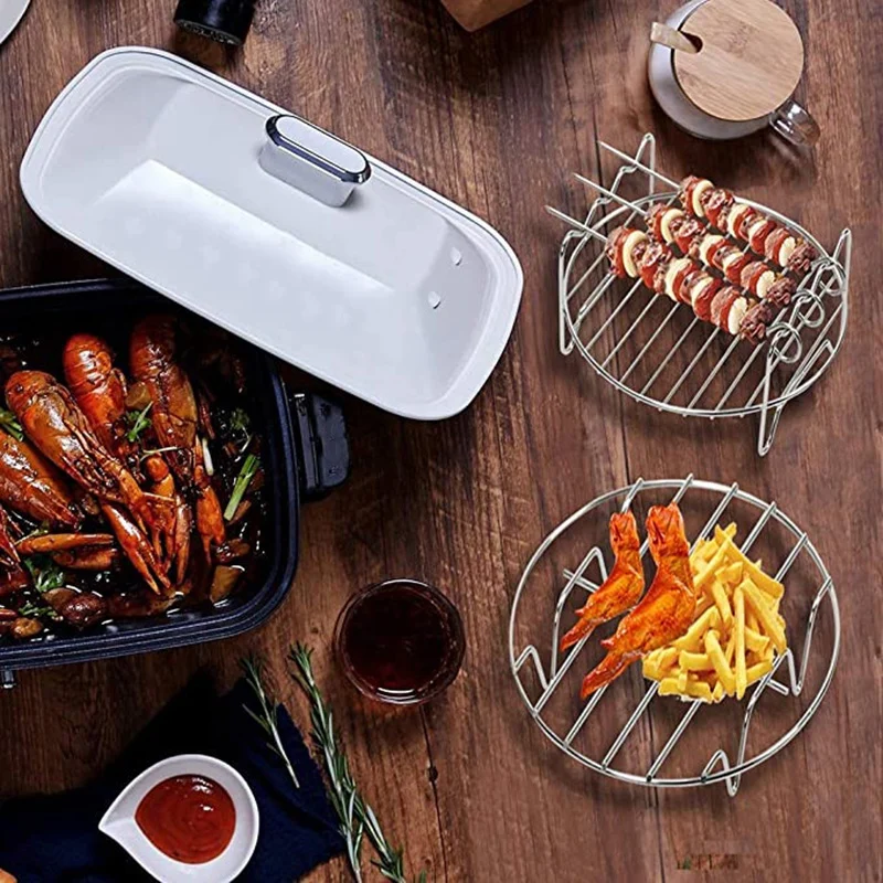 Набор аксессуаров для воздушной фритюрницы 7 дюймов 6 шт сковорода Для Выпечки