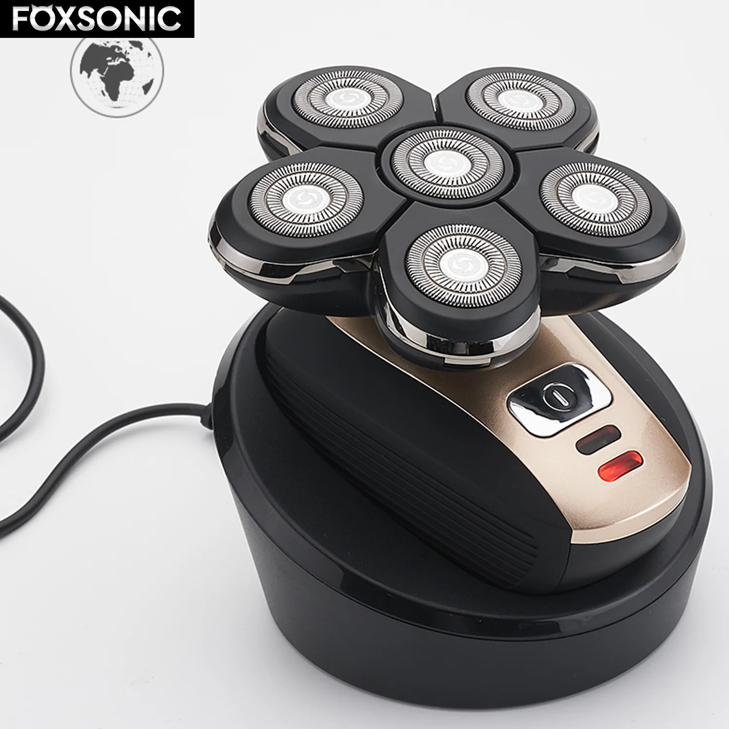 FOKOS 2021 Новая беспроводная аккумуляторная бритва для мужчин с плавающими