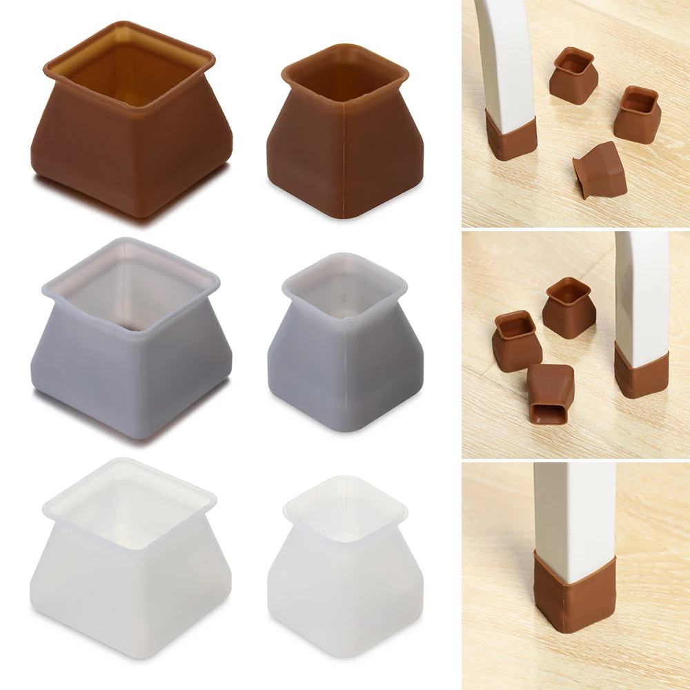 10 шт. защитные приспособления для пола прямоугольная силиконовая ножка стула