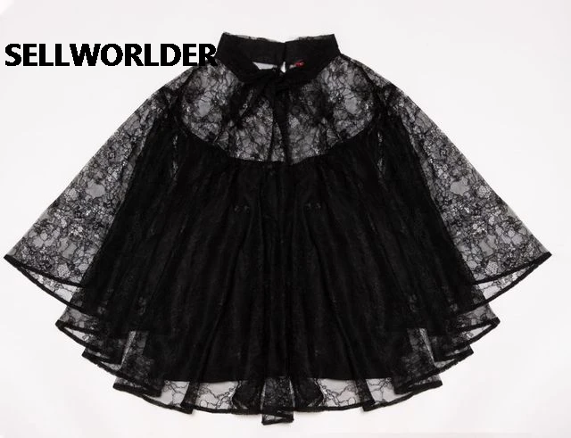 

2020 Women irregular Shirt Solid Sexy Top Black Lace with Lining Cloak for office lady