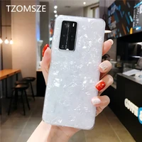 new trend shell pattern case for oppo reno4 3 pro ace2 realme6 pro a5 2020 a92s a52 slim fit back cover dream marble phone coque