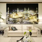 Мекки исламский священный пейзаж маслом Религиозная Живопись стены искусства для Гостиная домашний Декор (без рамки)