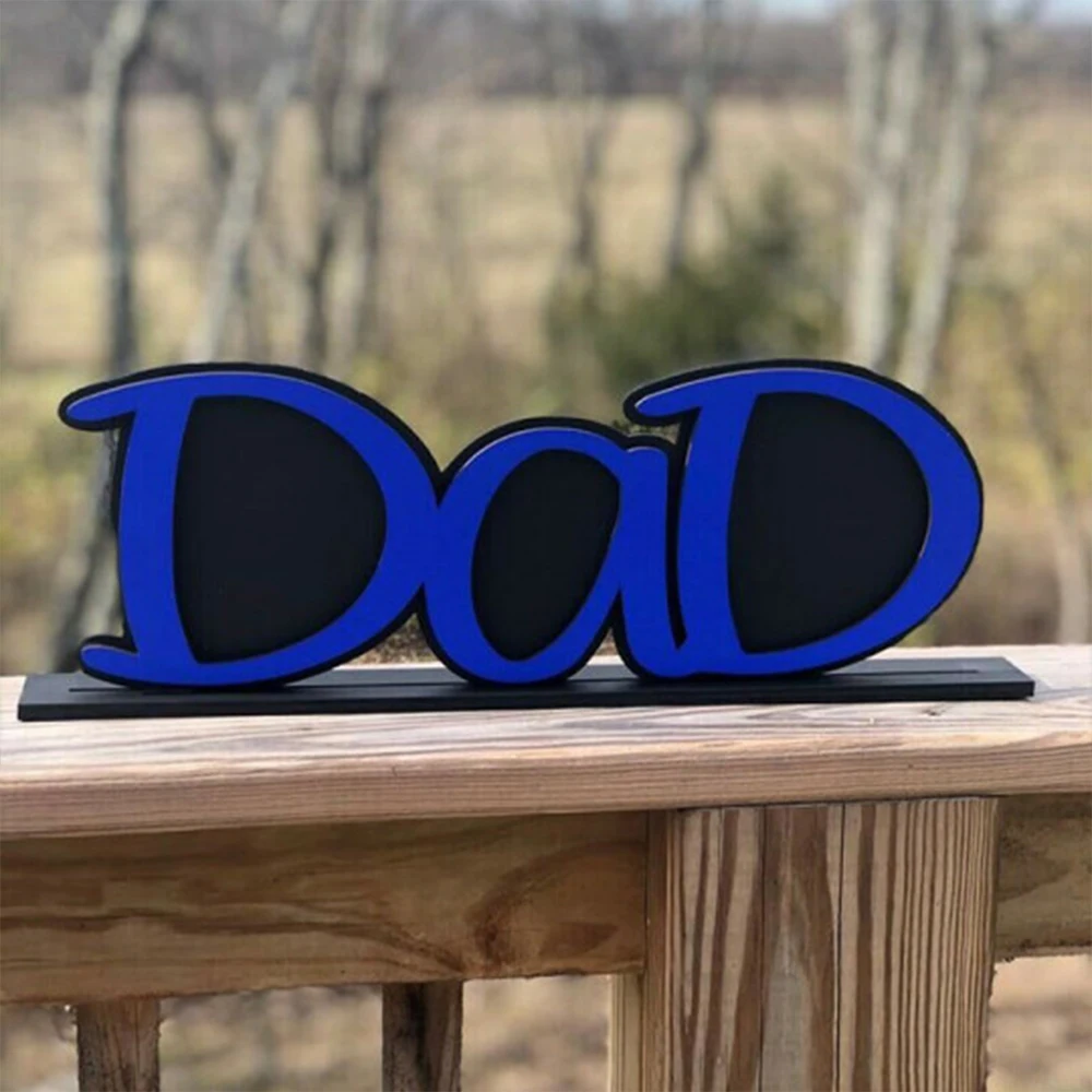 

Dad Picture Frame Dad Photo Holder Father's Day Gift Creative Wooden Desktop Ornament Photo Photocard Album de fotos