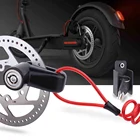 Новый Противоугонный дисковый замок, тормозной диск со стальным проводом для электросамоката Xiaomi Mijia M365, блокировка колес, дисковый тормоз