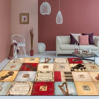 stylish modern retro violin notes stitched bedroom door living room kitchen mat carpet customcustom size