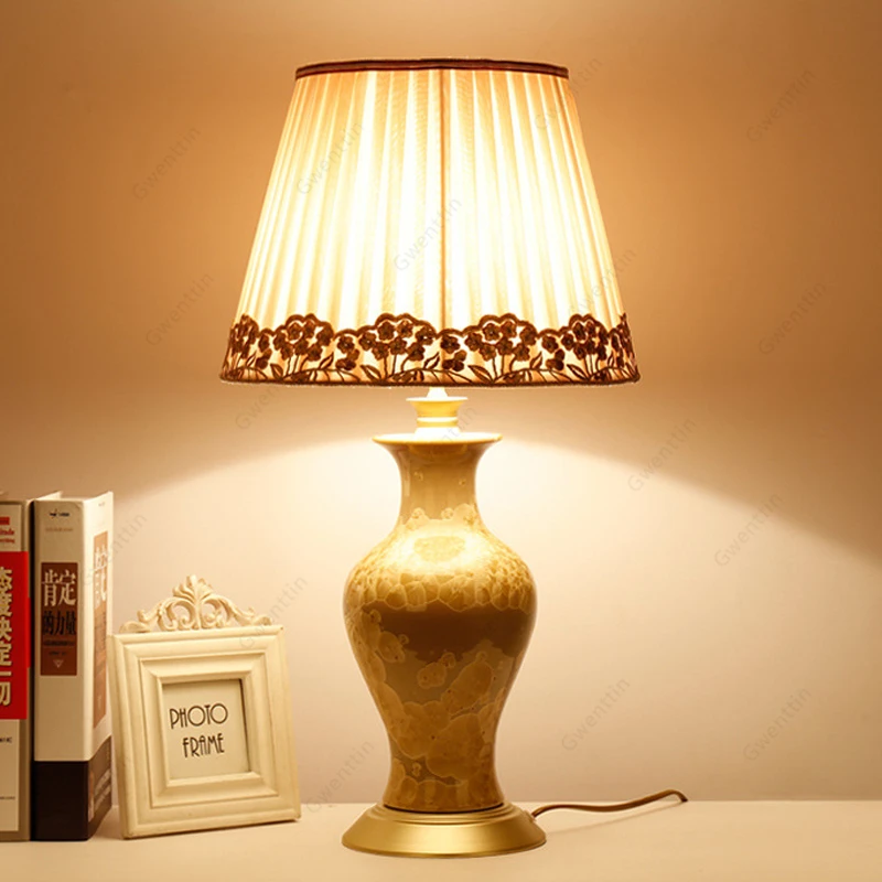 Винтажная настольная лампа для спальни ночник украшение гостиной и дома