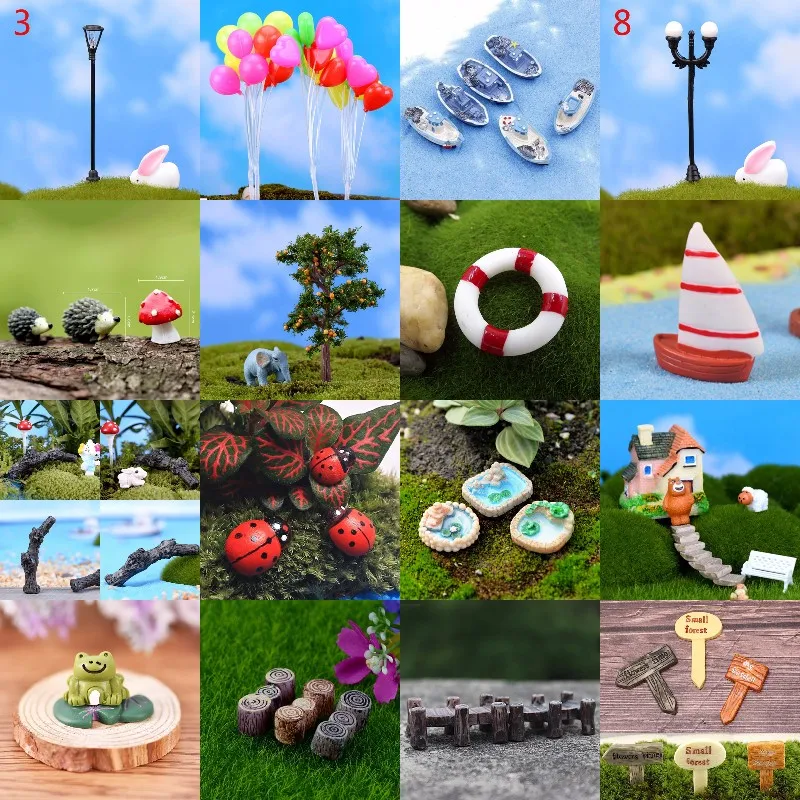 Мини Маяк водная колодец мост фигурки миниатюрный ремесло Сказочный Садовый