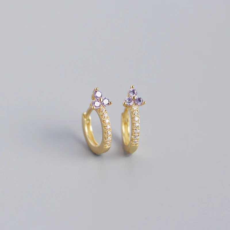 

Aide 925 Sterling Silver Hippocampus Bunny Pendant Hoop Earrings Gift Zircon Moon Letter Star Charm Piercing Earrings Pendiente