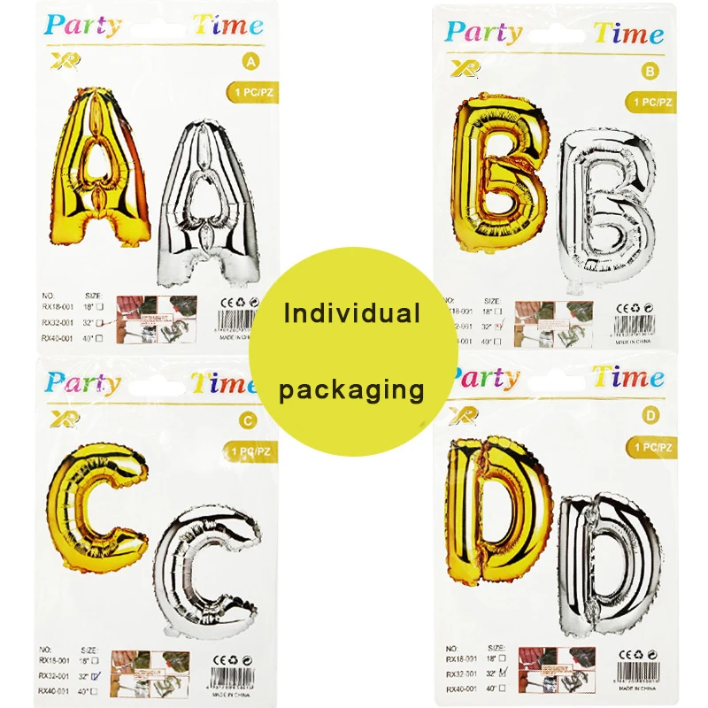 32 дюймовая бумага для воздушных шаров с надписью независимая упаковка