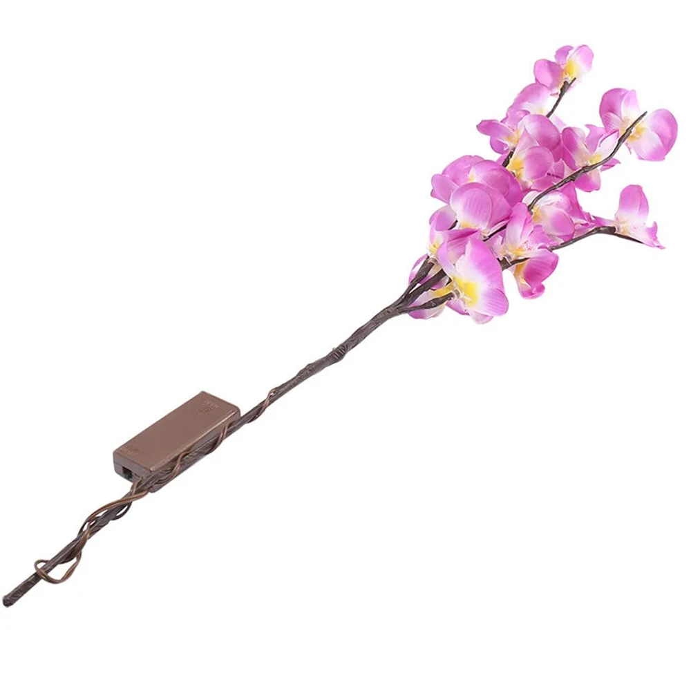 

Battery Powered 20 LED Simulation Orchid Branch Light Vase Filler Flower Willow Branch Lights Christmas Holiday Decorative Light
