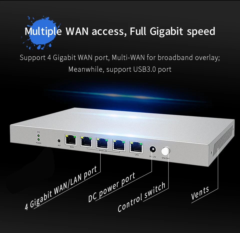 Comfast CF-AC50 Full Gigabit AC Router Multiple WAN Port Core Gateway Access AP Load Balancing Wifi Project Controller Routing internet amplifier booster