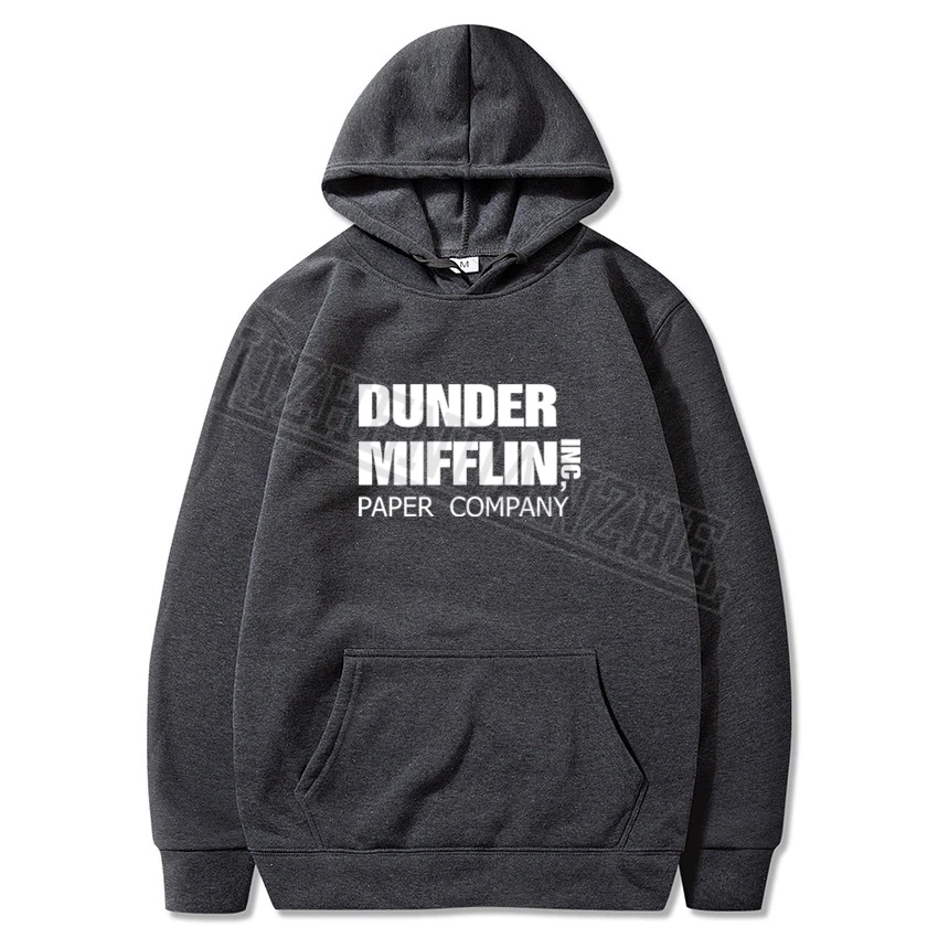 Мужская толстовка с капюшоном и принтом dander Mifflin Повседневная Толстовка для