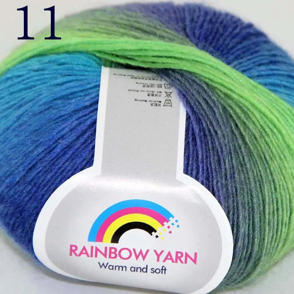 Распродажа мягкая кашемировая шерстяная разноцветная шаль с шариками 4X50 г