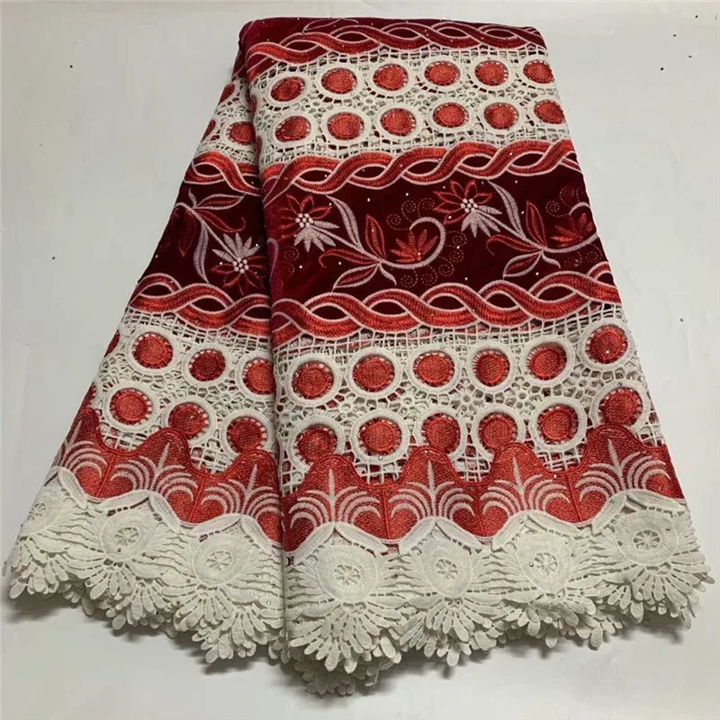 Африканская кружевная ткань 2020 Высококачественная вышивка из гипюра аксессуары
