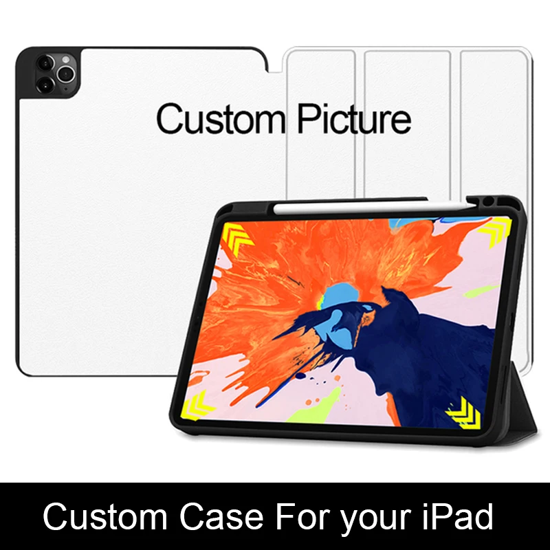 MTT Custom Tablet Case For iPad Pro 10.5 10.9 11 12.9 inch PU Leather Flip Smart Cover for ipad 9.7 10.2 mini 5 4 Funda