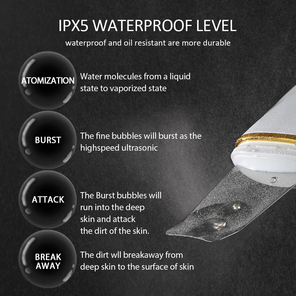 Ультразвуковая микродермабразия + нано пароварка Электрический пилинг Лопата