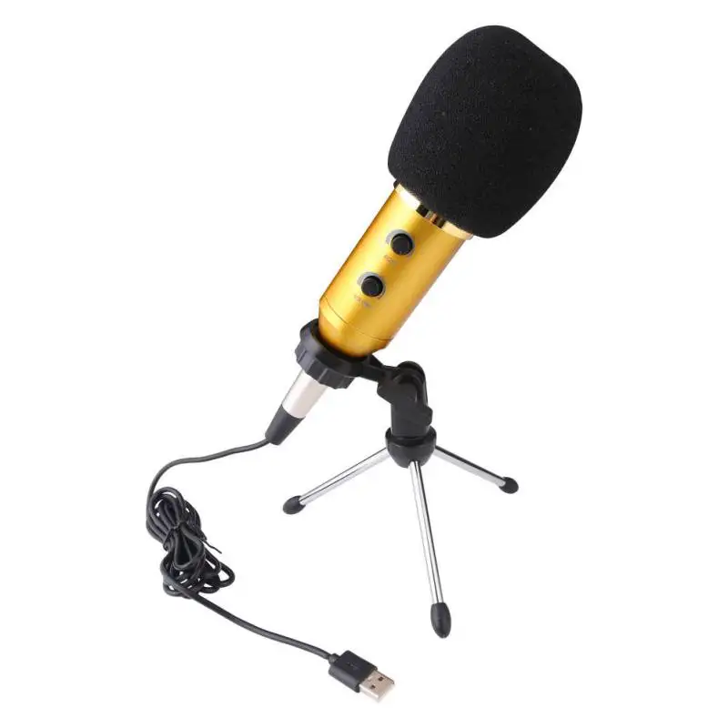 USB конденсаторный микрофон профессиональный проводной для компьютерной студии