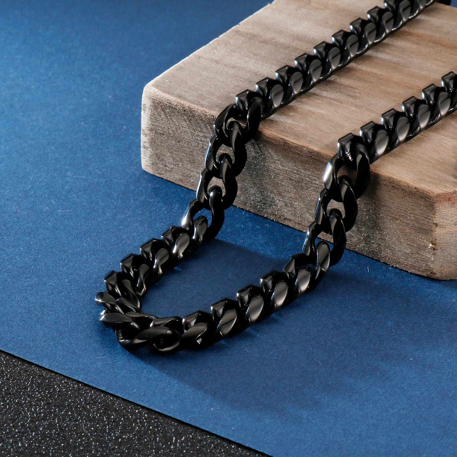 Кубинское ожерелье шириной 9/10/13 мм мужские панцирные кубинские звенья цепные