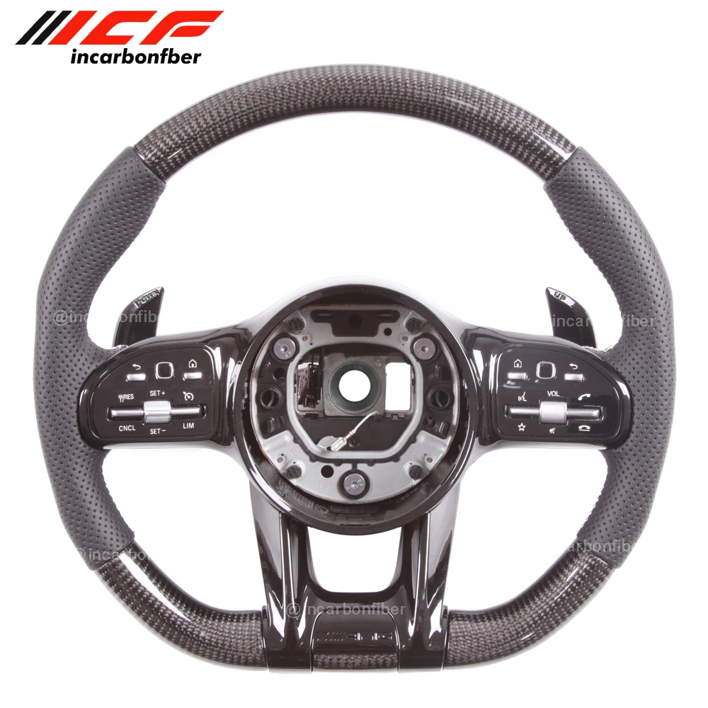 

Рулевое колесо из углеродного волокна для Mercedes Benz A C E S G Class CLS AMG W177 W205 S205 W213 W222 C257 X166