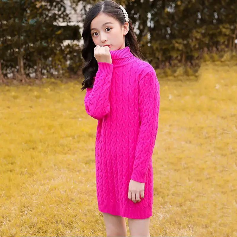 Новинка 2020 года сезон осень-зима детское трикотажное платье для девочек детская