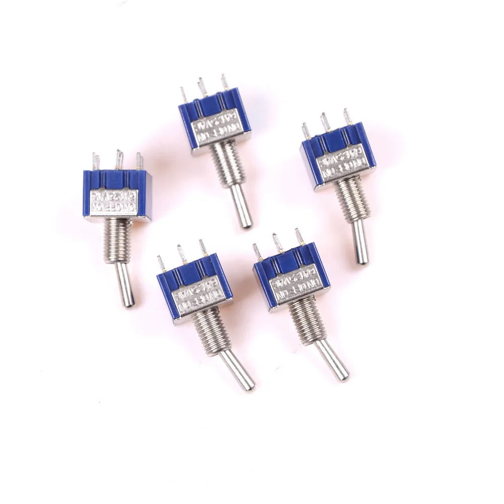 ZLinKJ 5 шт./лот AC 125V/6A ВКЛ-ВЫКЛ 3-контактный 3-позиционный мини-выключатель |