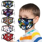 Аниме детская Регулируемая маска многоразовая футбольная маска с принтом моющаяся многоразовая хлопковая маска для косплея на Хэллоуин