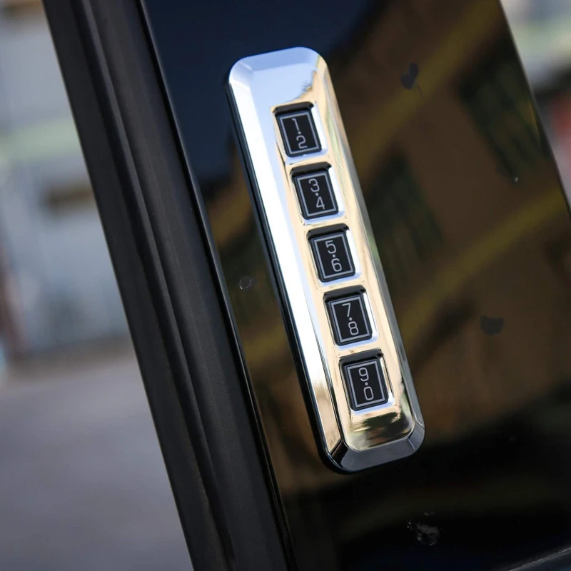 Замок двери пароль Кнопка столб пост клавиатура отделка для Ford F150 2014 2017|Наклейки