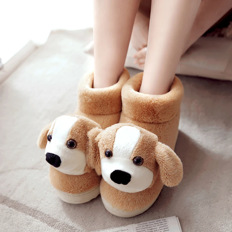 

36-41 Shoes Woman Winter Cartoon Cute Women's Boots Warm Extra-large Size Suede Luxury Snow Boots Short Cotton Boots