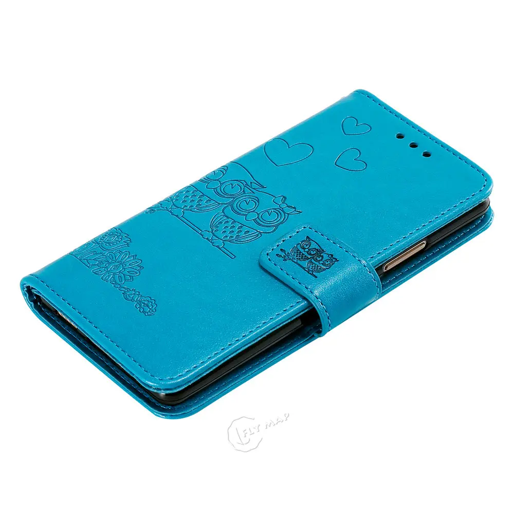 Сова Флип кожаный чехол для huawei P9 Lite P9Lite vns-l31 Wallet Кошелек Чехол для телефона чехол для huawei P 9 Lite VNS L21 Emboss Capa