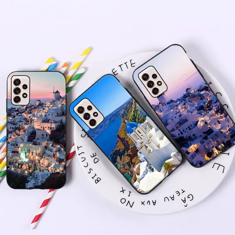 

Oia Santorini Greece Church Phone Case For Samsung galaxy A S note 10 12 20 32 40 50 51 52 70 71 72 21 fe s ultra plus