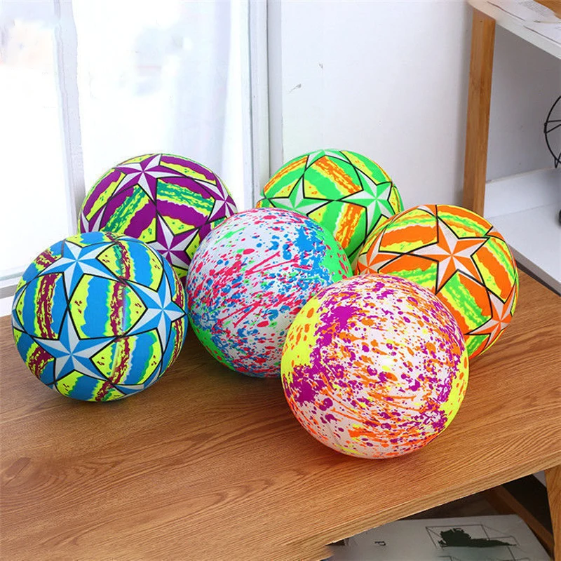 

5PCS Luminous Bouncy Ball Children's Toy Novelty Educational Toy Football Flash Outdoor Basketball Sports Toy DIY Inflatable Bal