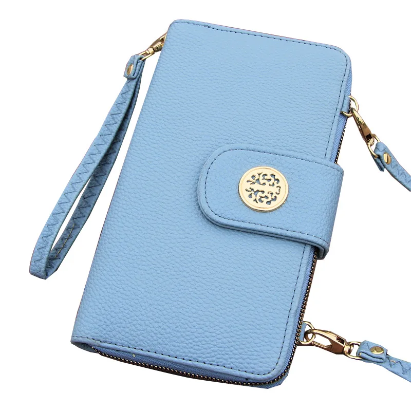 

New Wallet Lady Multi-card Zipper Handbag Large Capacity Leisure Single Shoulder Oblique Satchel Bag