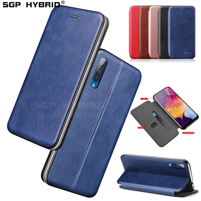 Кожаный чехол книжка для Samsung Galaxy A50 A40 A70 A10 A20 A20e A30 M10 M20 A 50 40 70 30 20 2019|Чехлы-портмоне|