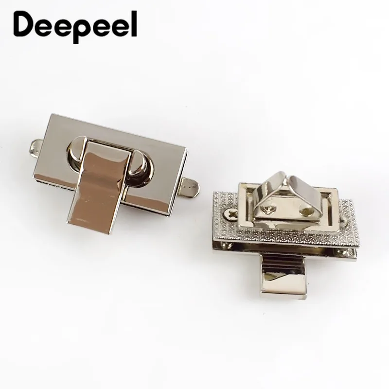 Deepeel 2 шт. 35x17 мм Сумки из натуральной кожи металлические замки Сумка с поворотной