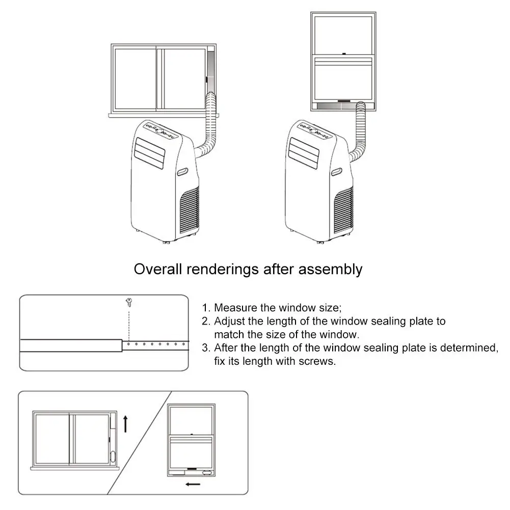 Адаптер для окон регулируемый портативный набор вытягивания шлангов
