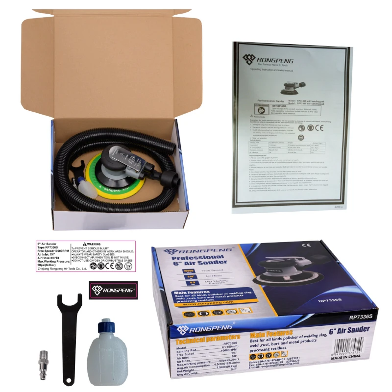 RONGPENG HEAVY DUTY 5 &quotвоздушных пылесосить D/шлифовальный станок Профессиональный 6