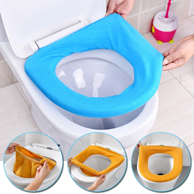 1 шт. случайный цвет чехол для сиденья унитаза грелка аксессуары пьедестал