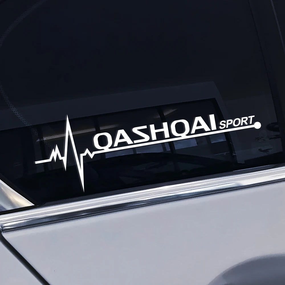 2 шт. Светоотражающие ПВХ забавные автомобильные наклейки для Nissan Qashqai J10