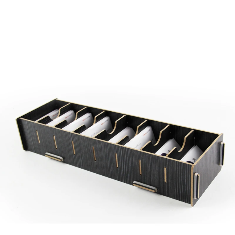 

Креативная настольная коробка для хранения визиток, отделочная коробка, многоцветный съемный портативный зажим для сортировки