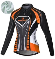 woman winter cycling jersey thermal fleece long sleeve clothing lady mtb racing clothes training uniform maillot ciclismo