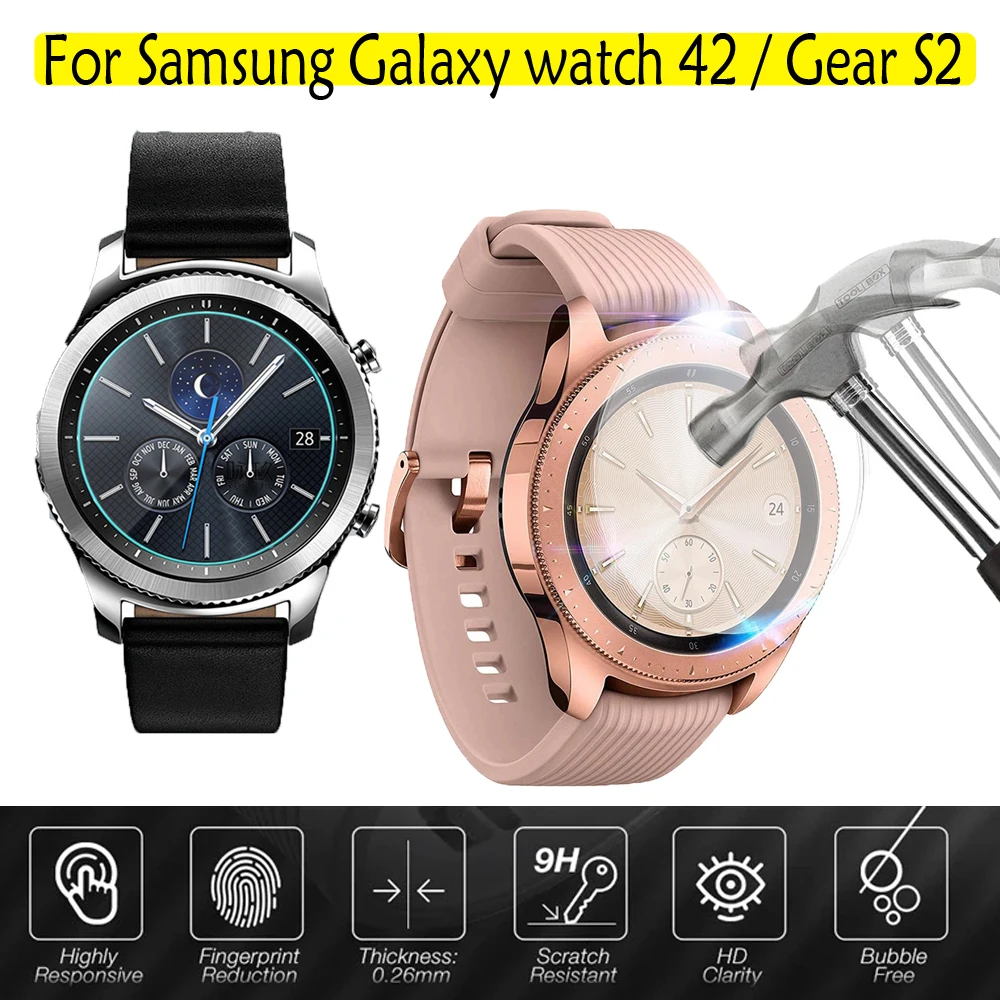 9H закаленное стекло для Samsung Gear S2 классический протектор экрана Galaxy Watch 42 защитная