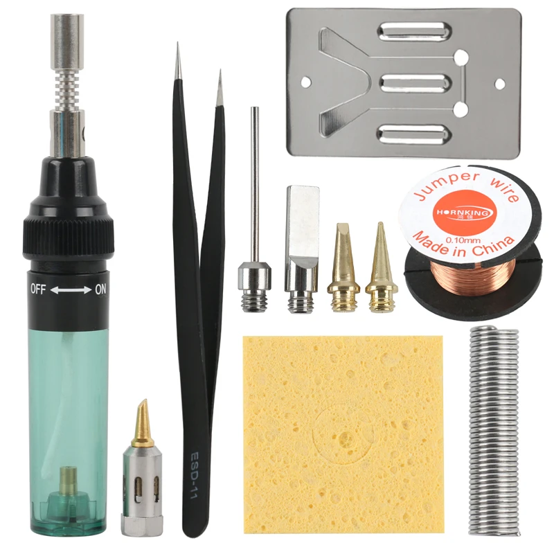 Комплект газового паяльника с аэрозольным пламенем и Бутаном ручка пламенным