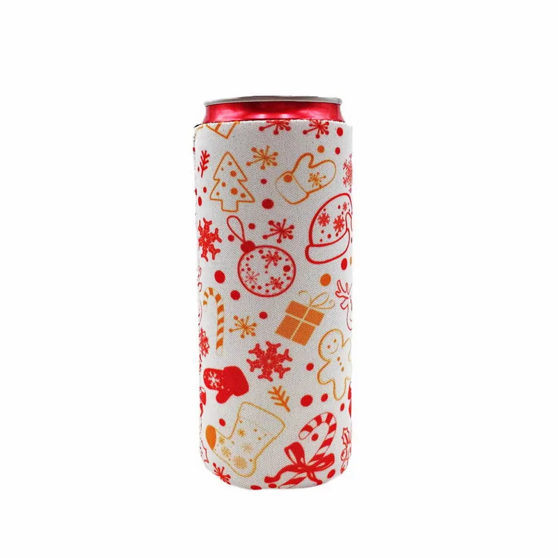 snowflake B 6 шт. неопреновый тонкий охладитель, изоляторы, тонкий Can koozie Для 12 унций, энергетический напиток, пивные банки RedBull Michelob, ультра шипами, Seltzer - Цвет: snowflake B