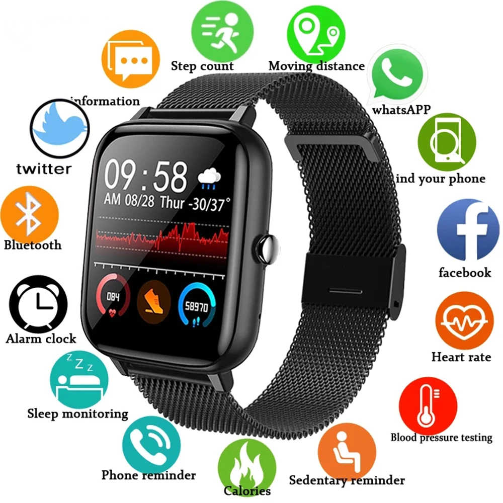 

2021presso arterial frequncia cardaca fitness rastreador pulseira esporte relgio inteligente relgio inteligente para android ios