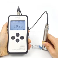 ls225 plating thickness gauge with f500 probe for screws bolts coating thickness of electroplated plating clad layer
