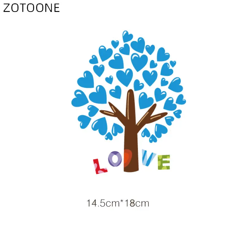 ZOTOONE любителей заплатки дерево для костюмы Утюг на Стикеры пары DIY моющиеся патч