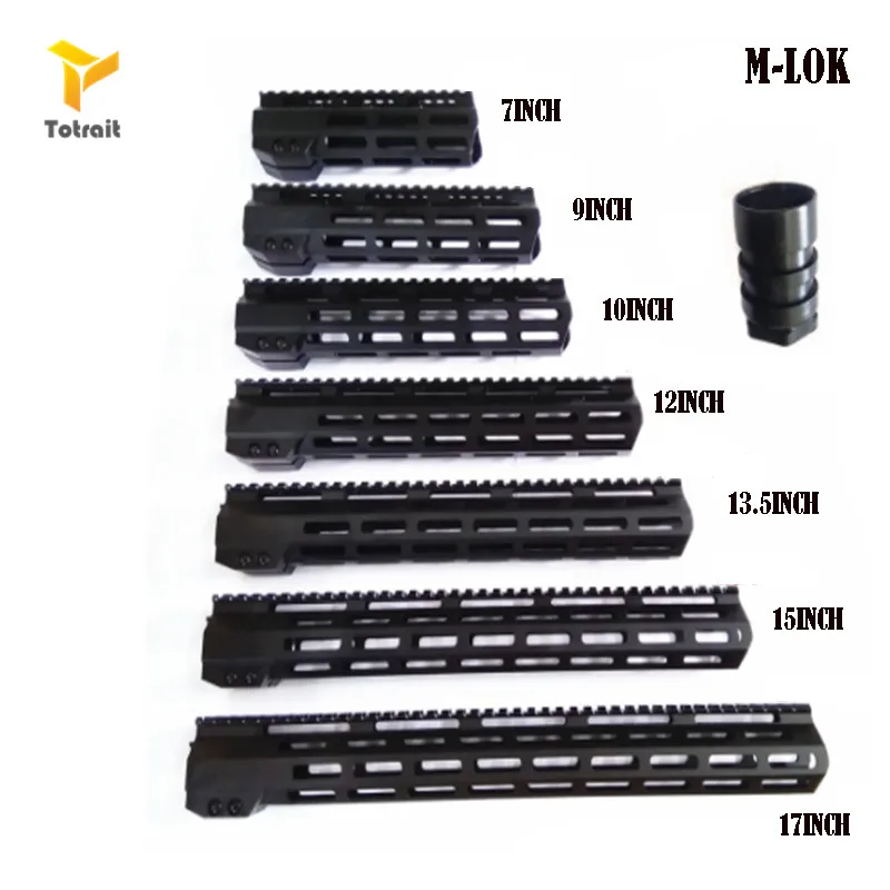 Totrait AR15 M Lok Mlok 7 &quot9&quot 10 &quot12&quot 13 5 &quot15&quot 17 &quot19&quot тонкий свободный поплавок LOK